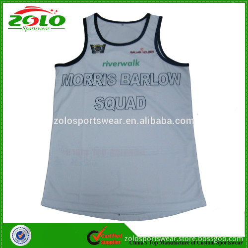 New Design Men's Hot Selling Sublimation Running Singlet